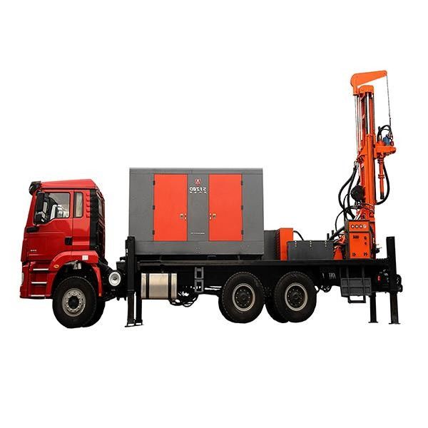 200 मीटर ड्रिलिंग गहराई जल कुएं ड्रिलिंग रिग 118HP Cummins 115 - 350 मिमी बोर डाय
