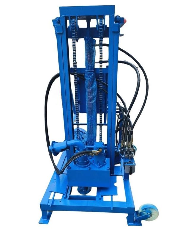 छोटी पोर्टेबल वाटर वेल ड्रिलिंग मशीन 11KW 1500mm ड्रिल रॉड Dia 150m बोर गहराई