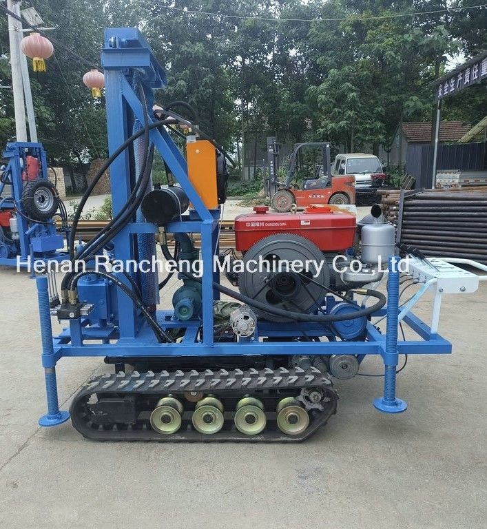 उच्च दक्षता वाले हल्के 160 मीटर छोटे पोर्टेबल वाटर वेल ड्रिलिंग रिग 35HP इंजन के साथ