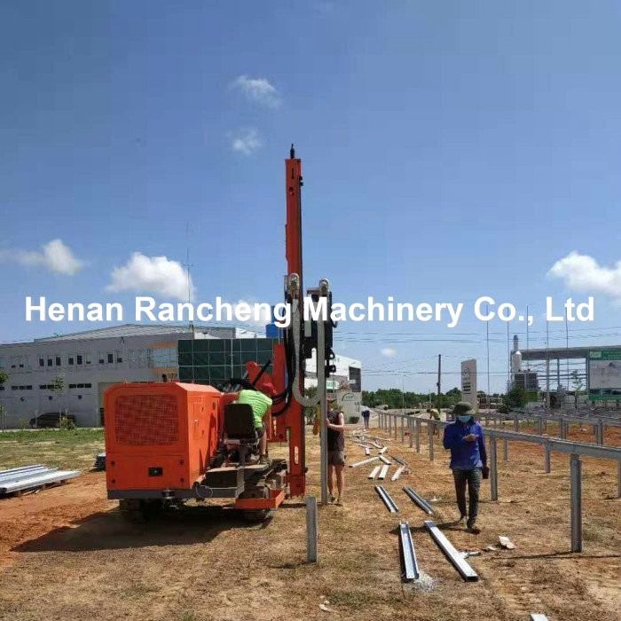 हाइड्रोलिक ड्रिलिंग रिग उद्धरण RC260Y मॉडल दोनों रोटरी ड्रिलिंग और रैमिंग रैमिंग हेड के लिए अधिकतम 6 मीटर रैमिंग पाइप