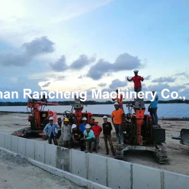 हाइड्रोलिक ड्रिलिंग रिग उद्धरण RC260Y मॉडल दोनों रोटरी ड्रिलिंग और रैमिंग रैमिंग हेड के लिए अधिकतम 6 मीटर रैमिंग पाइप