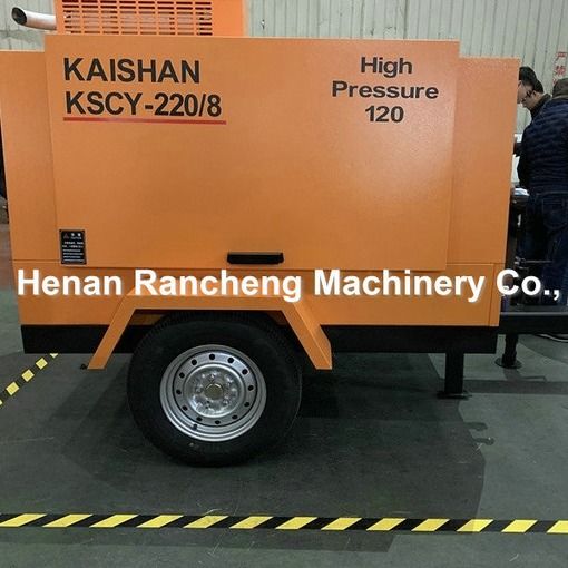 KSCY220/8 एयर कंप्रेसर 75HP डीजल इंजन पेंच पोर्टेबल एयर कंप्रेसर
