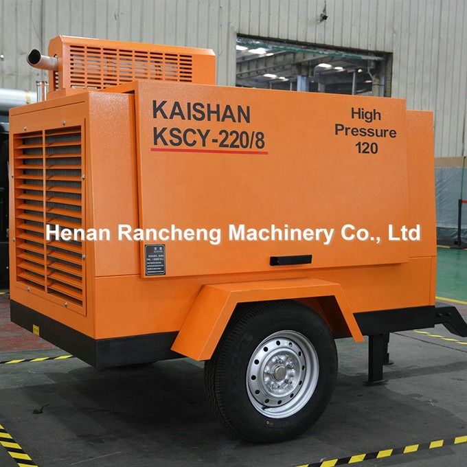 KSCY220/8 एयर कंप्रेसर 75HP डीजल इंजन पेंच पोर्टेबल एयर कंप्रेसर