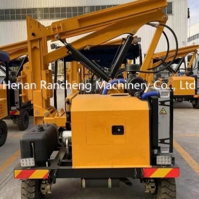 170 सेंटीमीटर गहराई और 2.8 टन वाहन वजन के लिए 39 किलोवाट के इंजन के साथ सोलर पाइल ड्राइवर
