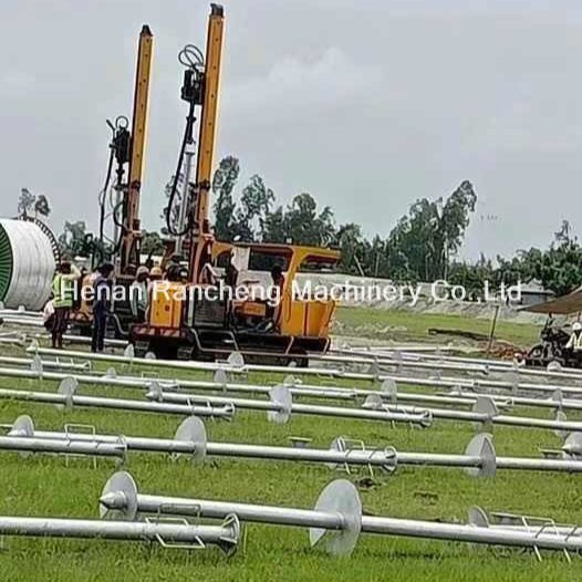 170 सेंटीमीटर गहराई और 2.8 टन वाहन वजन के लिए 39 किलोवाट के इंजन के साथ सोलर पाइल ड्राइवर