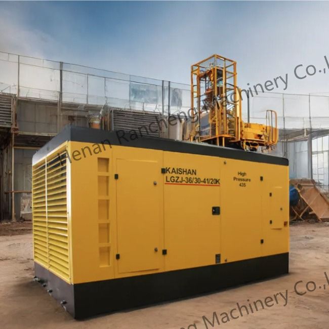 गहरी कुएं के लिए 550HP कमिंस इंजन के साथ 30bar चल स्क्रू एयर कंप्रेसर