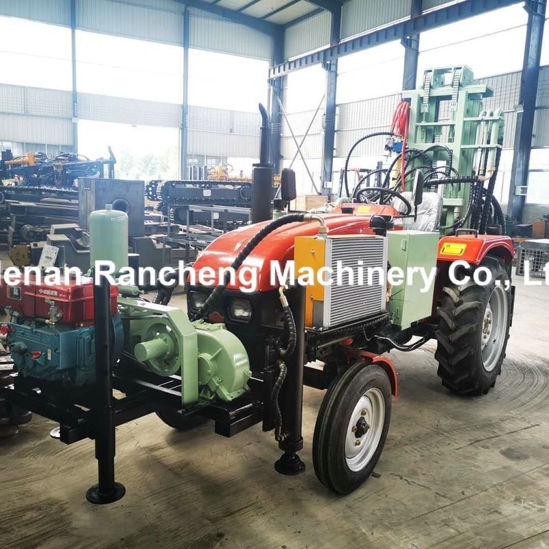 200 मीटर ट्रैक्टर घुड़सवार गहरे पानी के कुएं ड्रिलिंग रिग 45HP डीजल इंजन हाइड्रोलिक पानी के कुएं ड्रिलिंग मशीन