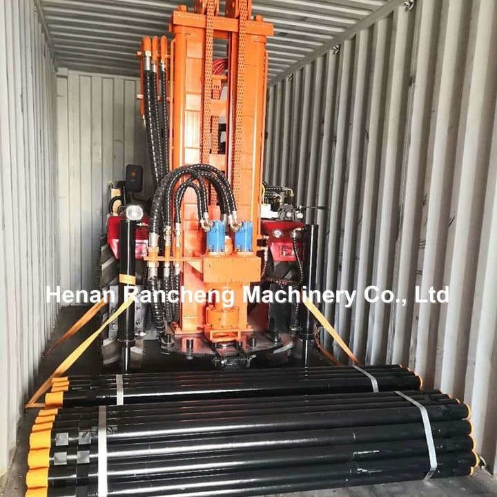 200 मीटर ट्रैक्टर घुड़सवार गहरे पानी के कुएं ड्रिलिंग रिग 45HP डीजल इंजन हाइड्रोलिक पानी के कुएं ड्रिलिंग मशीन