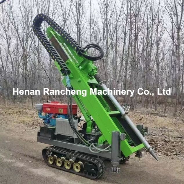 1.2T 30m 30HP इंजन पावर क्रॉलर सौर ढेर ड्राइव 4 हाइड्रोलिक पैरों के साथ