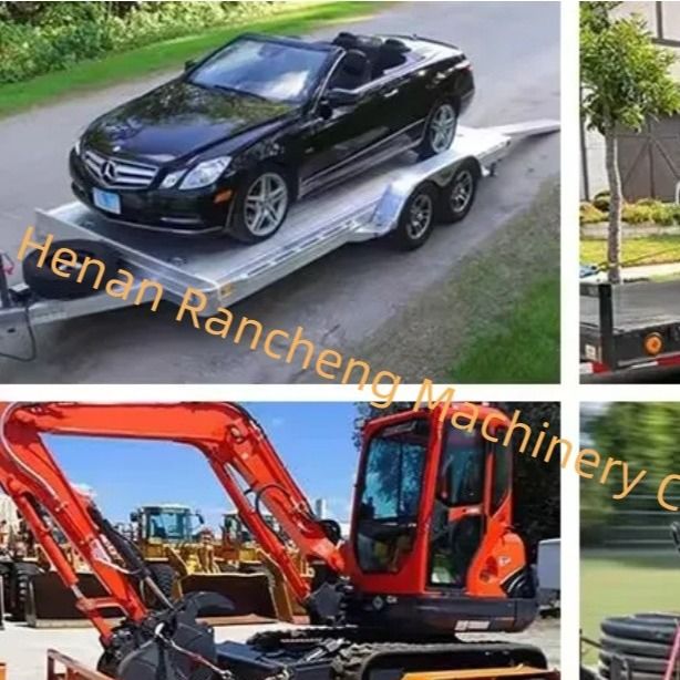 5t 5m*2.2m प्लेटफॉर्म ट्रक सेमी ट्रेलर एक्सल डबल-एक्सल इलेक्ट्रिक ब्रेक