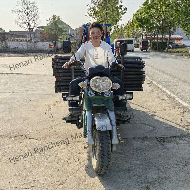 दक्ष बोरहोल ड्रिलिंग के लिए छोटे हाइड्रोलिक पोर्टेबल ट्राइसाइकिल वाटर वेल ड्रिलिंग रिग मशीन