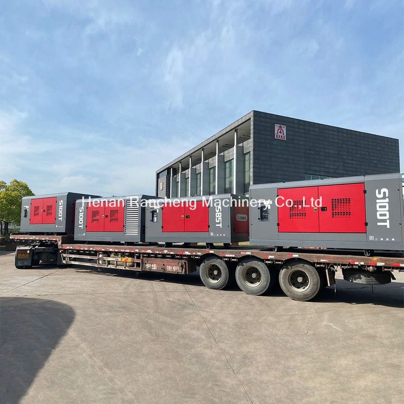 वायु क्षमता 31m3/मिन S100T वायु कंप्रेसर कार्य दबाव 25bar 309KW Xichai इंजन के साथ