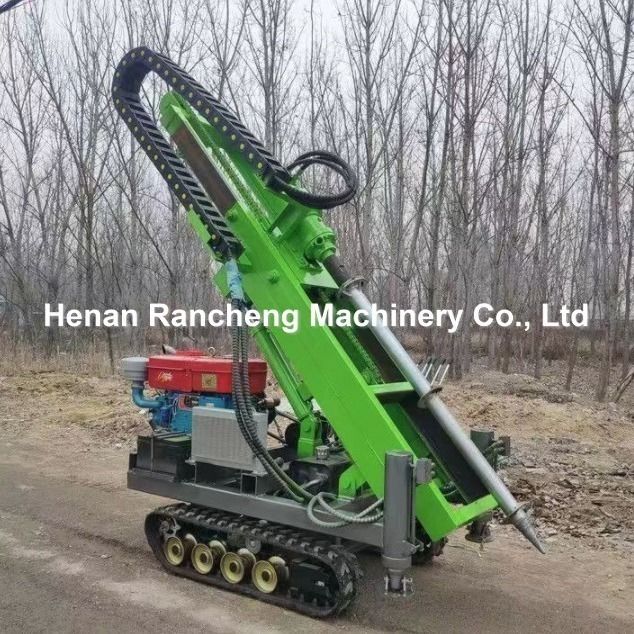 RCKM-30s छोटा हाइड्रोलिक पाइल ड्राइवर सौर पाइल स्थापना के लिए 28HP पेट्रोल इंजन से लैस, कुशल और सटीक
