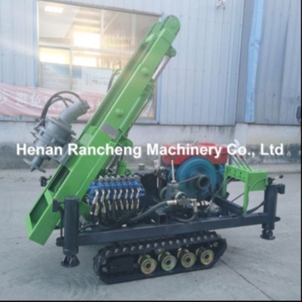 RCKM-30s छोटा हाइड्रोलिक पाइल ड्राइवर सौर पाइल स्थापना के लिए 28HP पेट्रोल इंजन से लैस, कुशल और सटीक