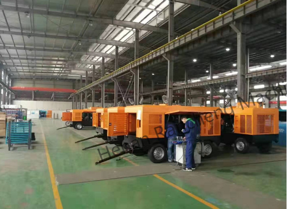 KSCY-400/14.5K 400cfm डीजल पोर्टेबल स्क्रू एयर कंप्रेसर कमिंस इंजन के साथ