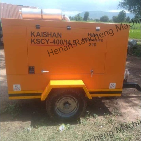 KSCY-400/14.5K 400cfm डीजल पोर्टेबल स्क्रू एयर कंप्रेसर कमिंस इंजन के साथ