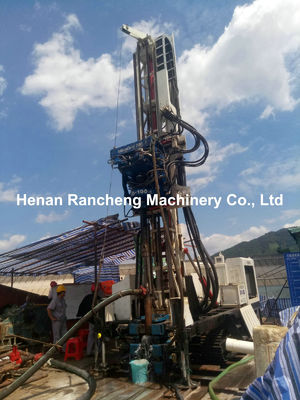 क्रॉलर हाइड्रोलिक सोनिक क्रॉलर ड्रिलिंग रिग 132KW कमिंस इंजन के साथ