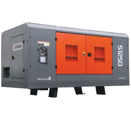 S125D एयर कंप्रेसर 410KW कमिंस इंजन के साथ 300-400 मीटर ड्रिलिंग के लिए