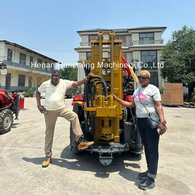 200 मीटर बोरहोल ड्रिलिंग रिग ट्रैक्टर घुड़सवार जल कुएं ड्रिलिंग रिग