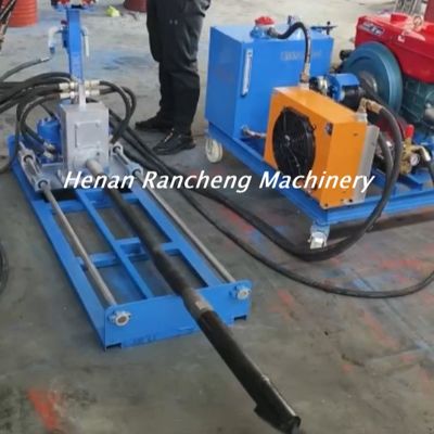 ड्रिलिंग गहराई 60-80 मीटर हाइड्रोलिक थ्रश बोरिंग मशीन 32HP डीजल इंजन के साथ
