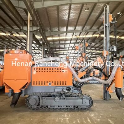 20 मीटर हाइड्रोलिक डीटीएच विस्फोटक छेद छेद ड्रिलिंग रिग 162KW Yuchai 6800KG