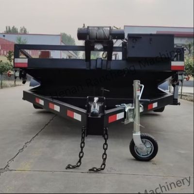 5t 5m*2.2m प्लेटफॉर्म ट्रक सेमी ट्रेलर एक्सल डबल-एक्सल इलेक्ट्रिक ब्रेक