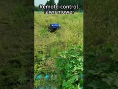 क्रॉलर प्रकार चार पहिया हाइब्रिड रिमोट कंट्रोल लॉन कटर 20mm-180mm काटने की ऊंचाई