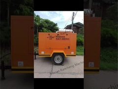 KSCY-400/14.5K 400cfm डीजल पोर्टेबल स्क्रू एयर कंप्रेसर कमिंस इंजन के साथ